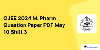 OJEE 2024 M. Pharm Question Paper with Answer Key PDF May 10 Shift 3